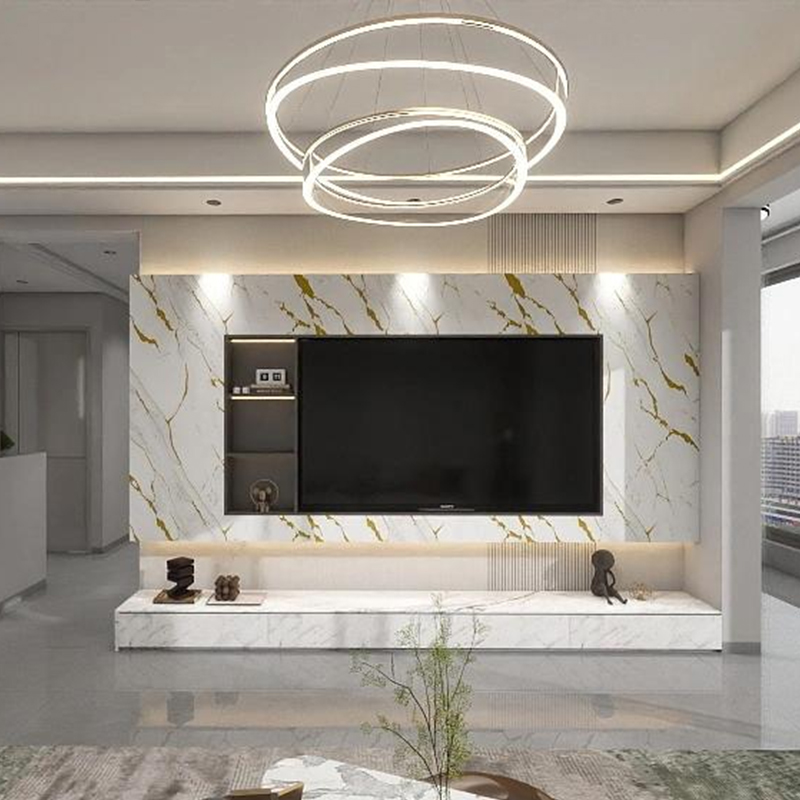 Filme de transferência PET de parede de fundo de TV para sala de estar