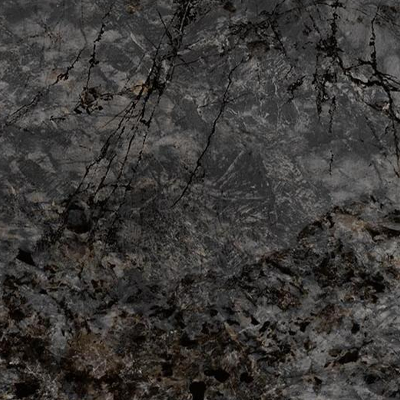 Filme de transferência 3D para decoração de gabinete de entrada de veia de pedra cinza-preto