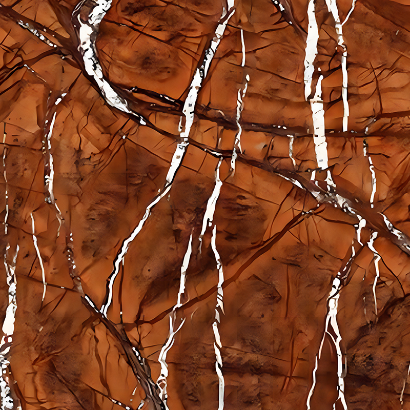 Rainforest Brown Texturizado Banheiro Backsplash Decoração PET Filme de transferência de calor
