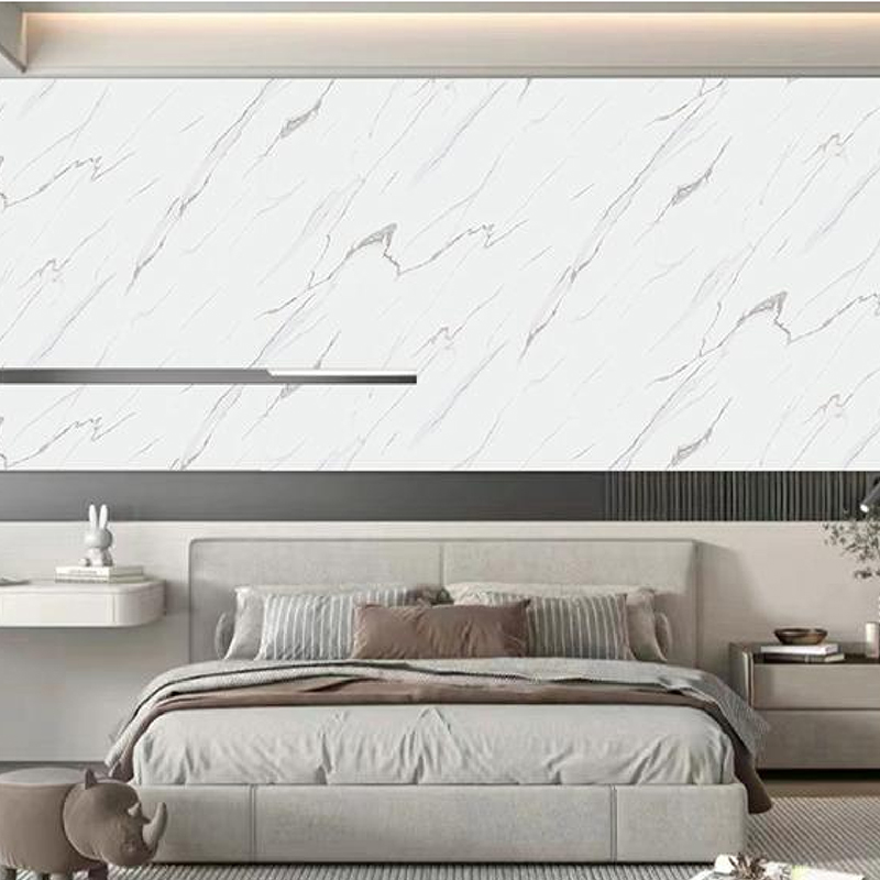 Filme decorativo de transferência de calor branco de seda dourada UV decorativa de parede