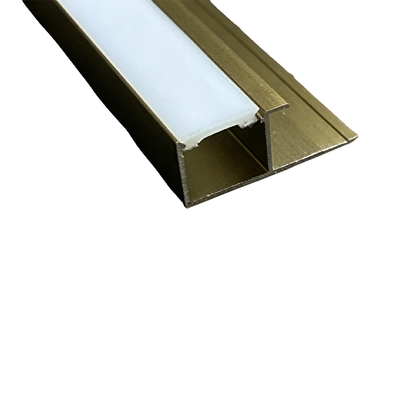 Linhas de alumínio LED de montagem embutida sem costura X8 para marcenaria interior moderna